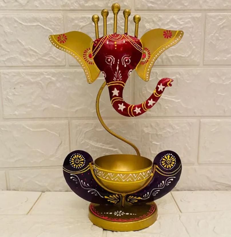 ✨Spiritual Lord Ganesha Decor - Tealight Candle Holder✨