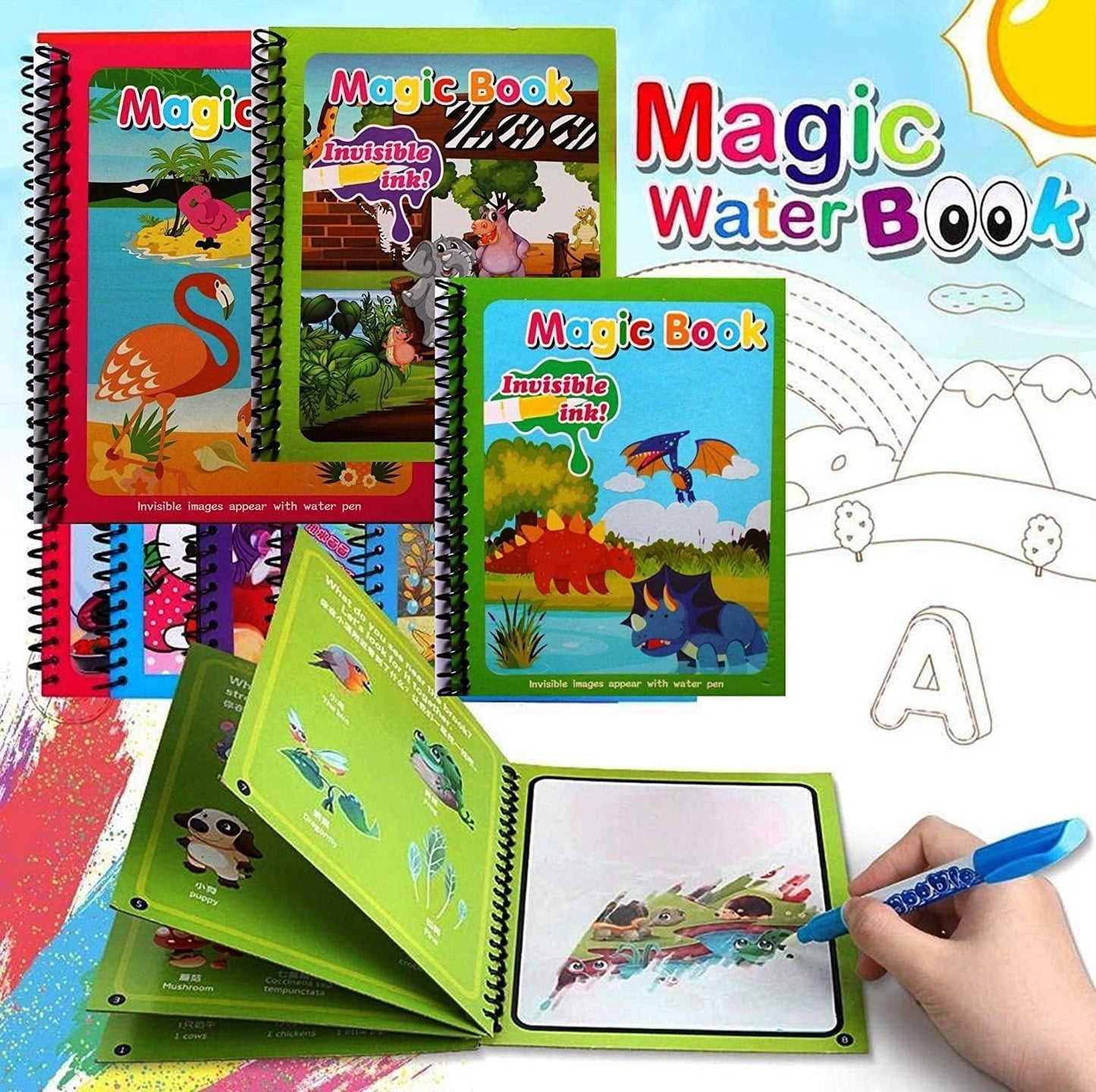 🎨Reusable Magic Water Painting Book🎨