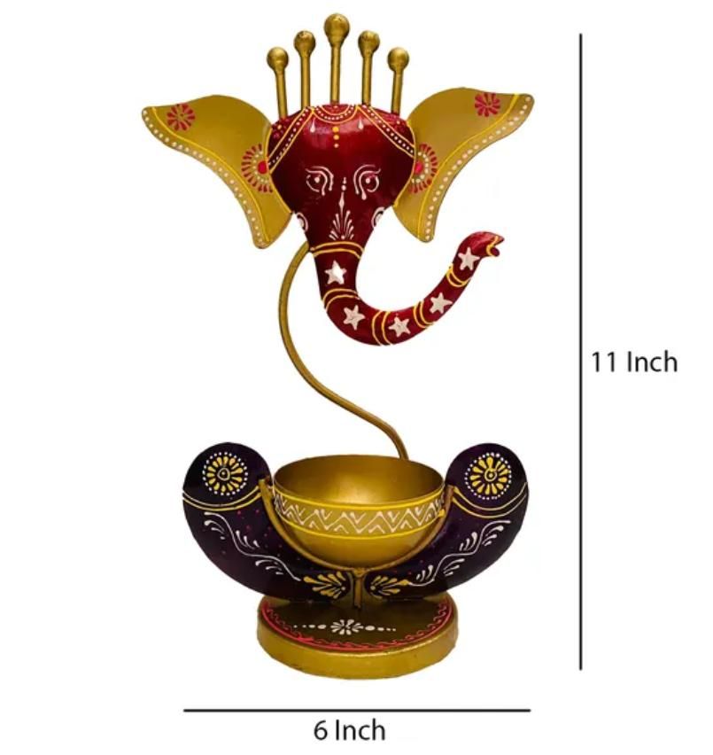 ✨Spiritual Lord Ganesha Decor - Tealight Candle Holder✨