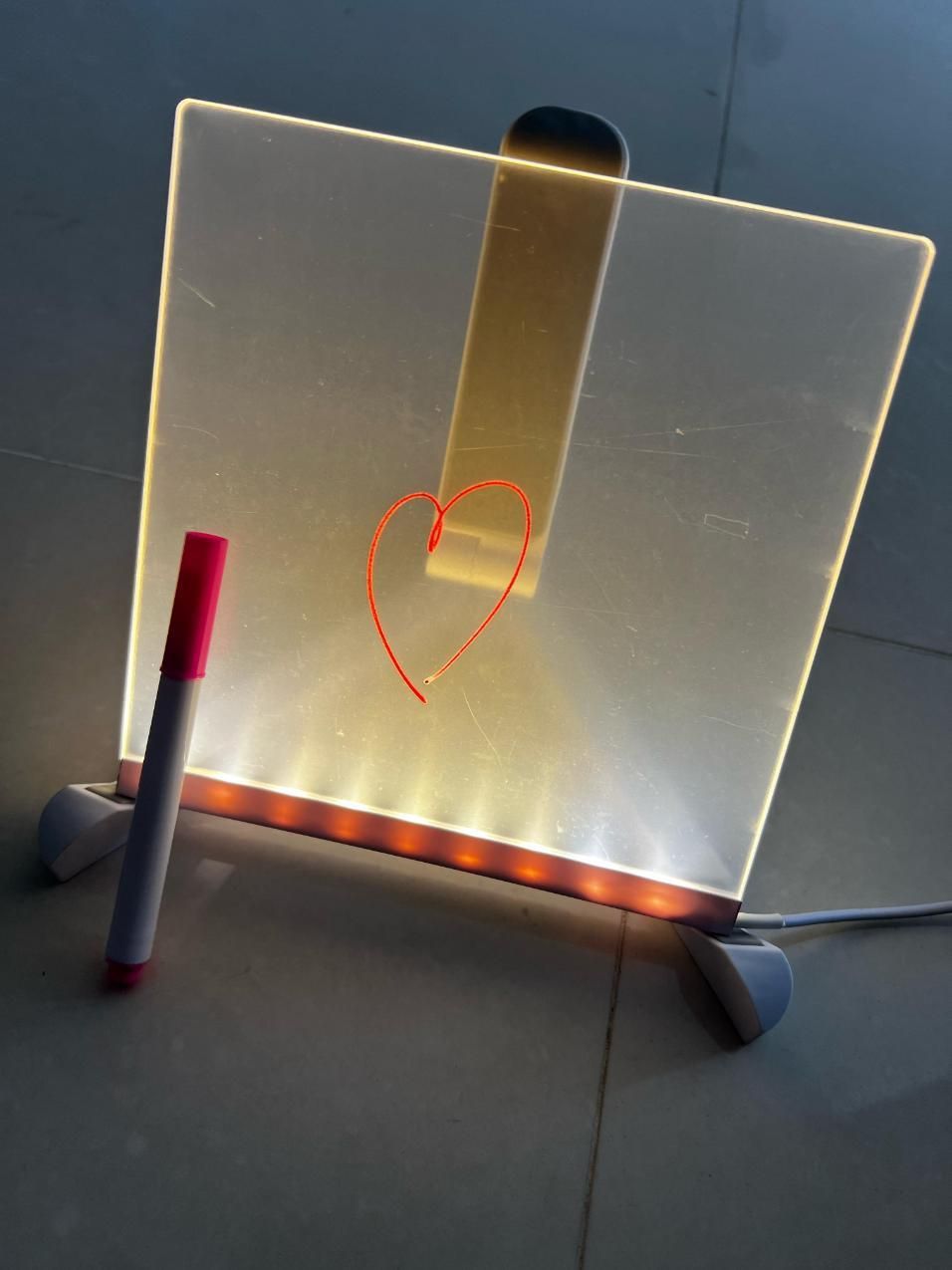 ✨3D LED Light Glass Acrylic Writing pad✨