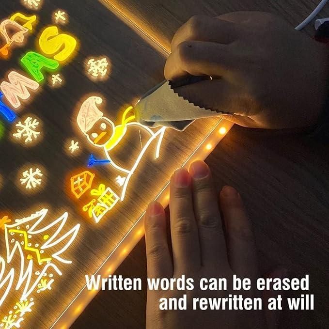 ✨3D LED Light Glass Acrylic Writing pad✨