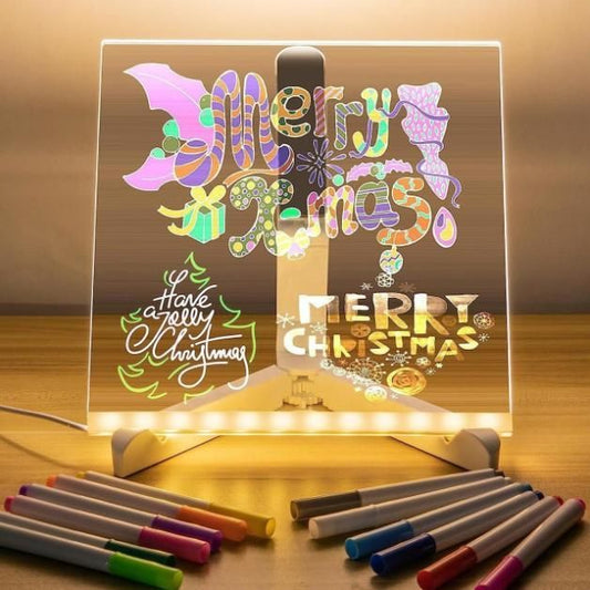 ✨3D LED Light Glass Acrylic Writing pad✨